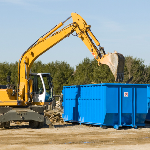 are there any restrictions on where a residential dumpster can be placed in Central